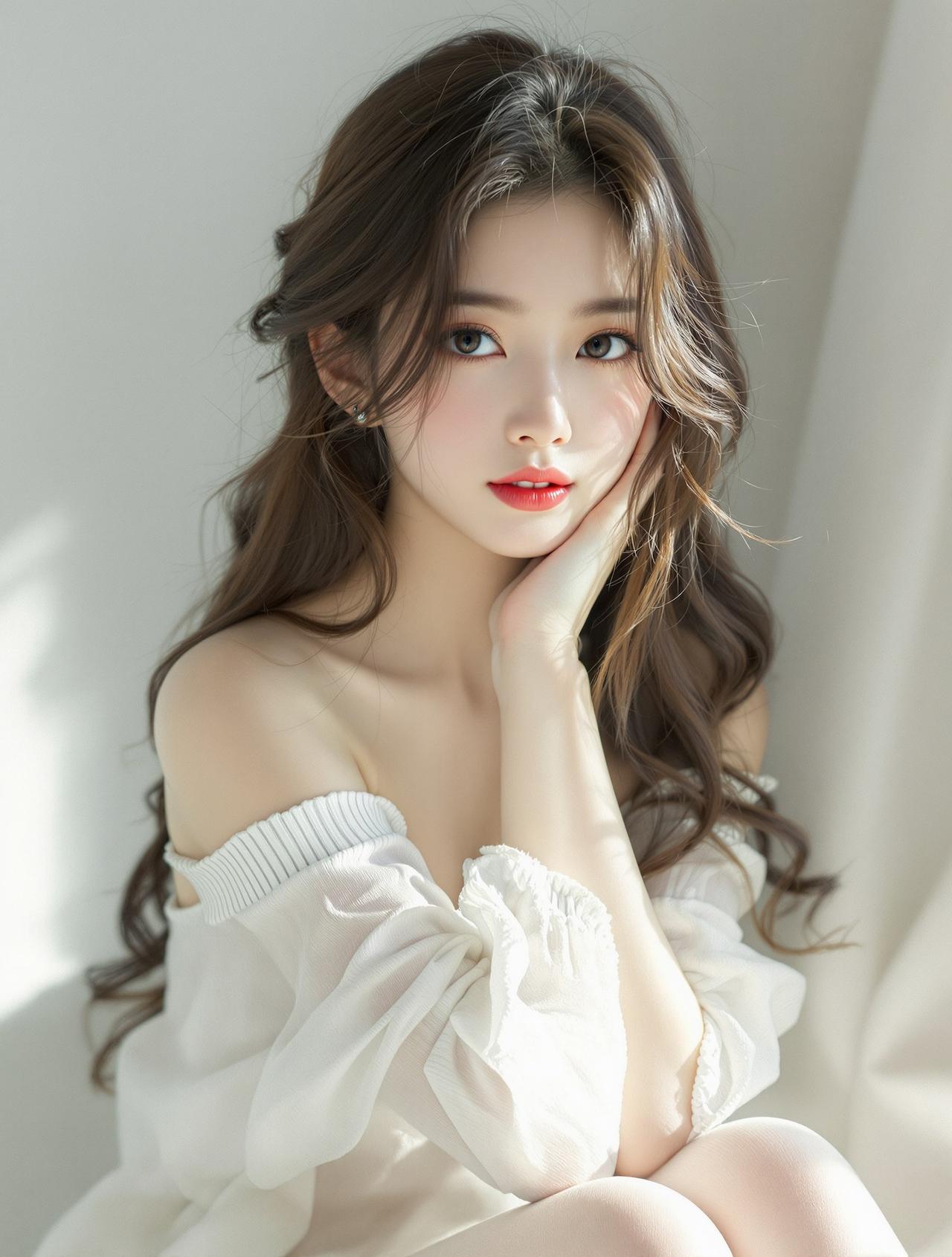 纯白世界的温柔少女 - 白丝写真写真作品